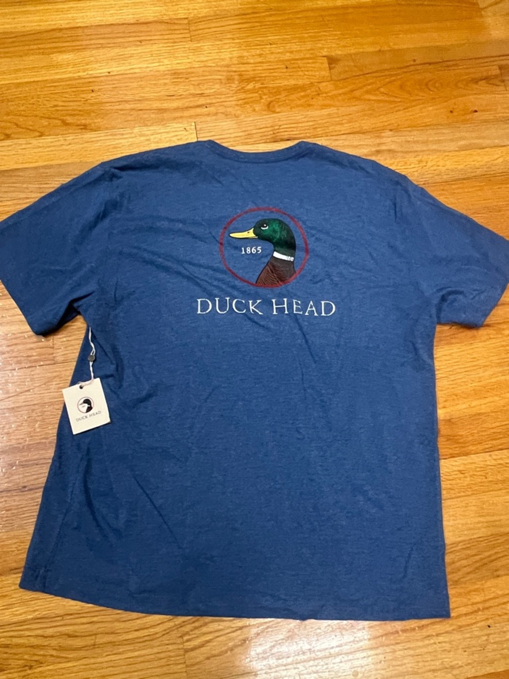 Duck Head Men’s Navy Blue Duck Logo Short-Sleeve Tee